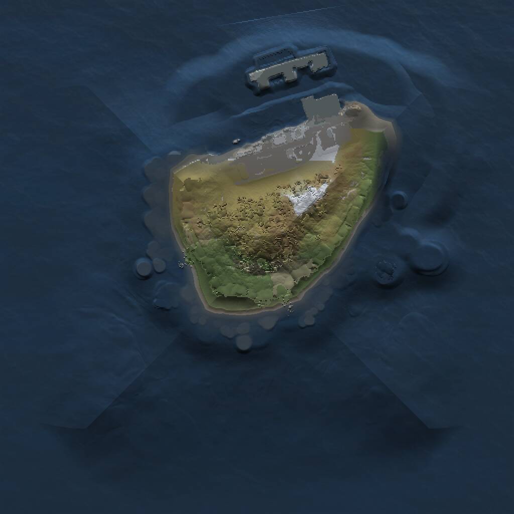 Rust Map: Procedural Map, Size: 1000, Seed: 1507813252, 2 Monuments