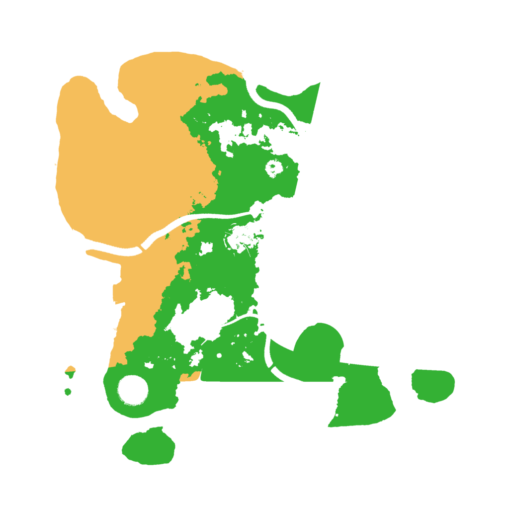 Biome Rust Map: Procedural Map, Size: 3000, Seed: 518128118