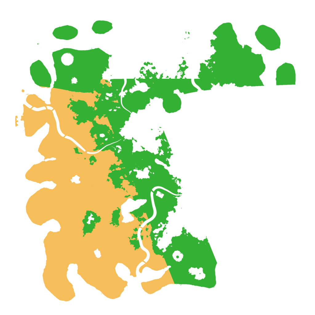 Biome Rust Map: Procedural Map, Size: 4500, Seed: 840825053