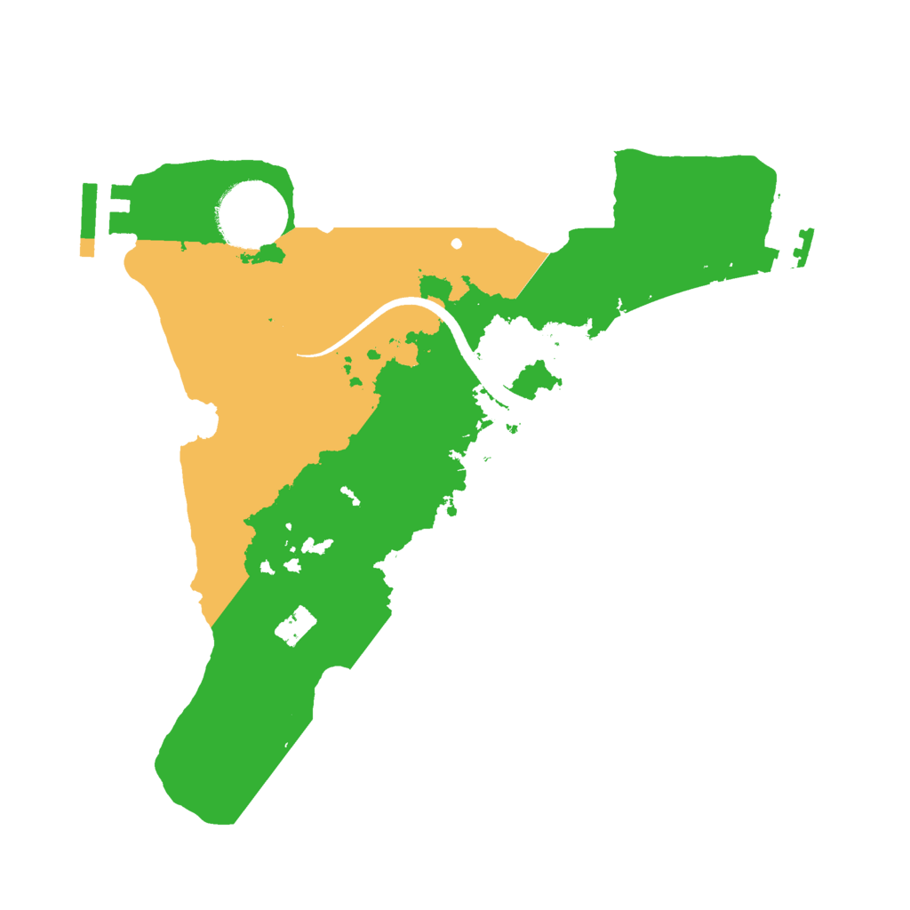 Biome Rust Map: Procedural Map, Size: 2500, Seed: 411934856