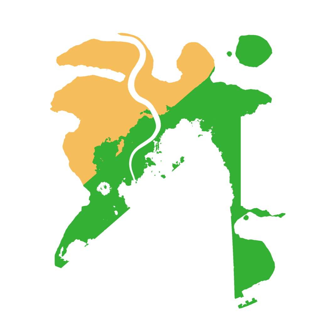 Biome Rust Map: Procedural Map, Size: 2500, Seed: 82497794