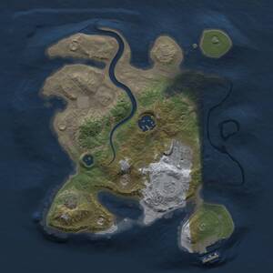 Thumbnail Rust Map: Procedural Map, Size: 2500, Seed: 82497794, 7 Monuments