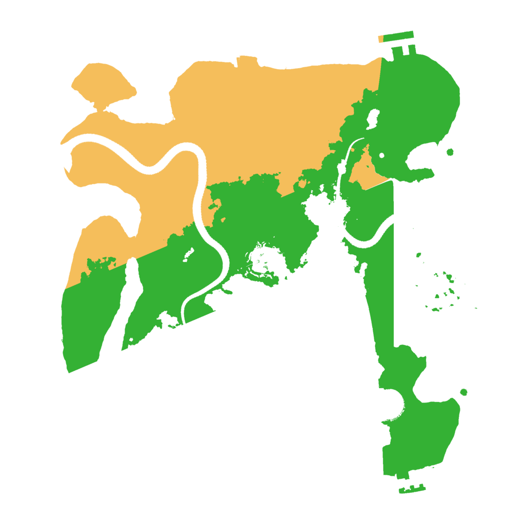 Biome Rust Map: Procedural Map, Size: 3000, Seed: 94539