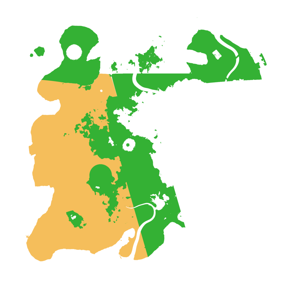 Biome Rust Map: Procedural Map, Size: 3500, Seed: 384036152