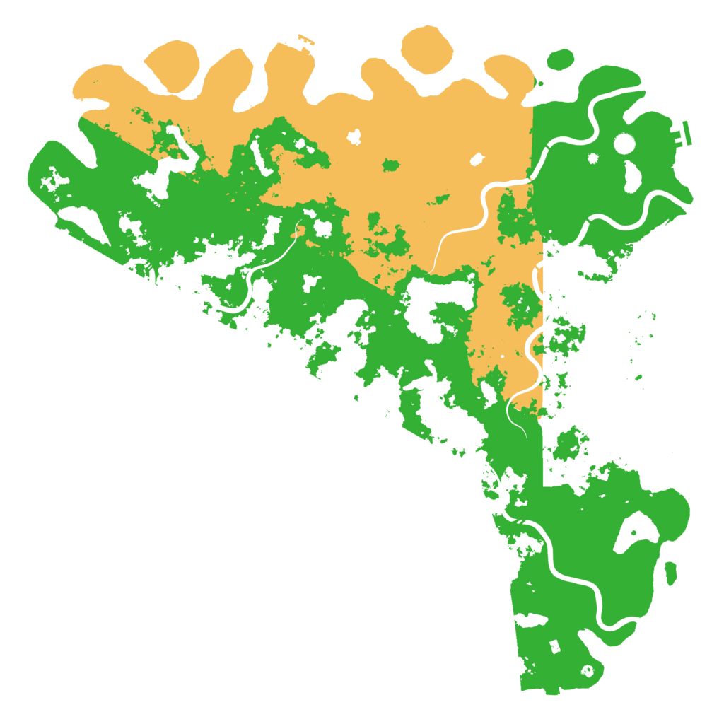Biome Rust Map: Procedural Map, Size: 6000, Seed: 2000244295