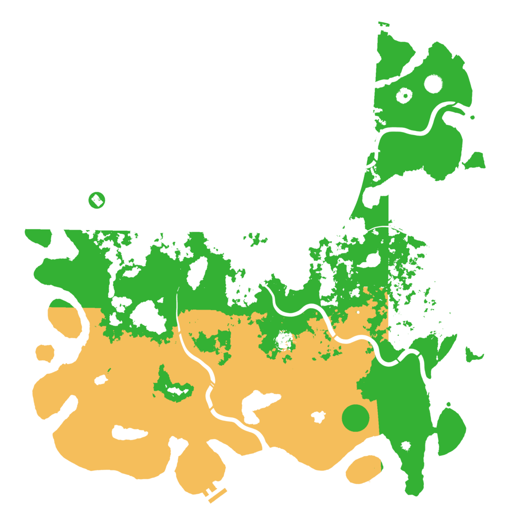 Biome Rust Map: Procedural Map, Size: 5000, Seed: 926197886