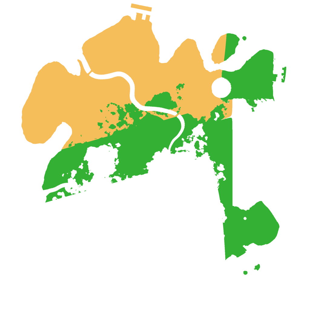 Biome Rust Map: Procedural Map, Size: 3000, Seed: 5157