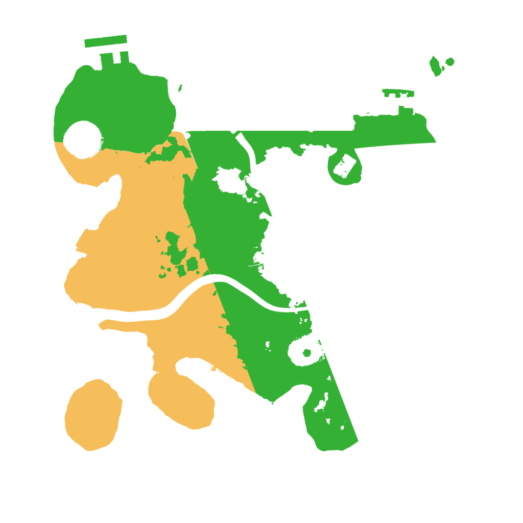 Biome Rust Map: Procedural Map, Size: 2500, Seed: 2087205634