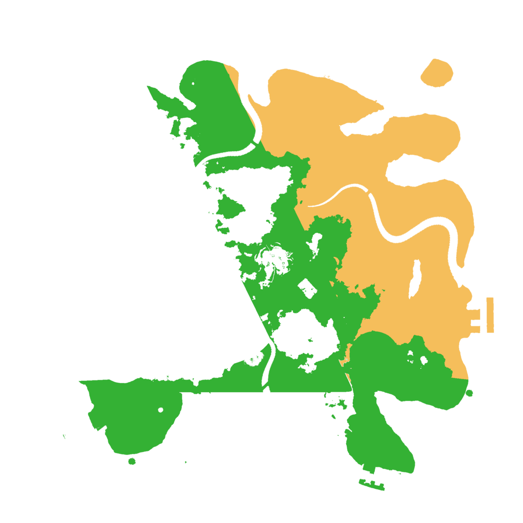 Biome Rust Map: Procedural Map, Size: 3000, Seed: 67423242