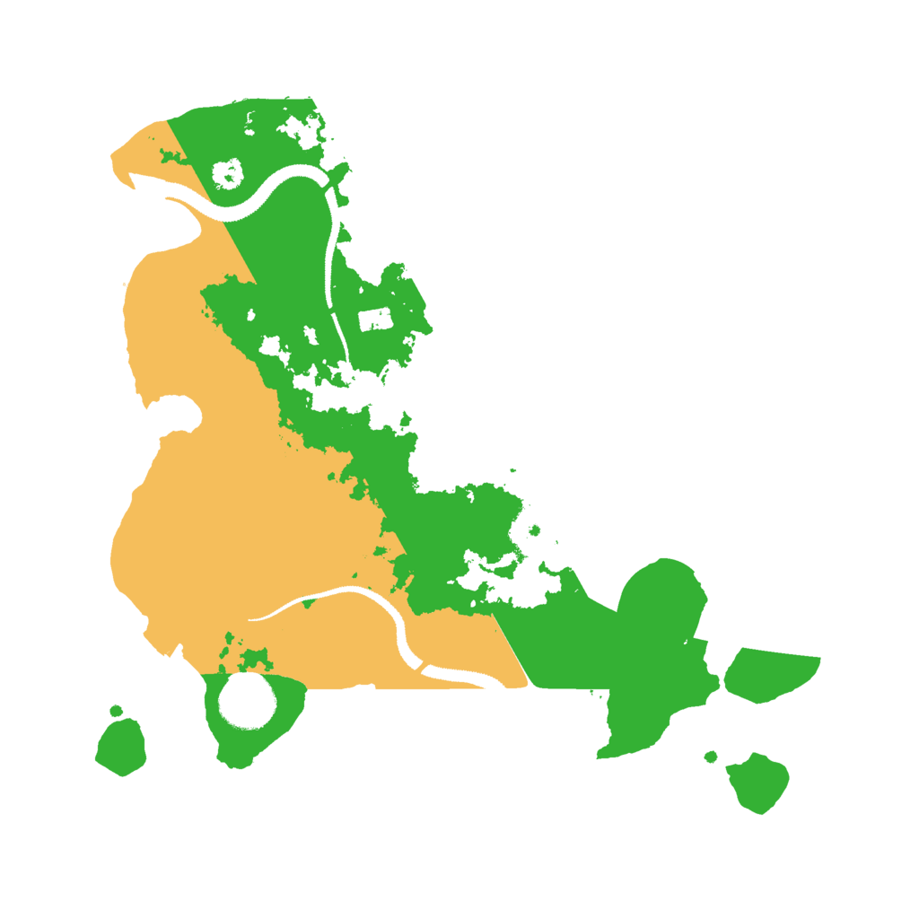 Biome Rust Map: Procedural Map, Size: 3000, Seed: 622166086