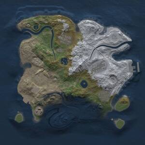 Thumbnail Rust Map: Procedural Map, Size: 3000, Seed: 622166086, 12 Monuments