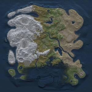 Thumbnail Rust Map: Procedural Map, Size: 4000, Seed: 823455, 14 Monuments