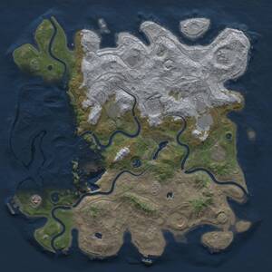 Thumbnail Rust Map: Procedural Map, Size: 4500, Seed: 3543844, 16 Monuments