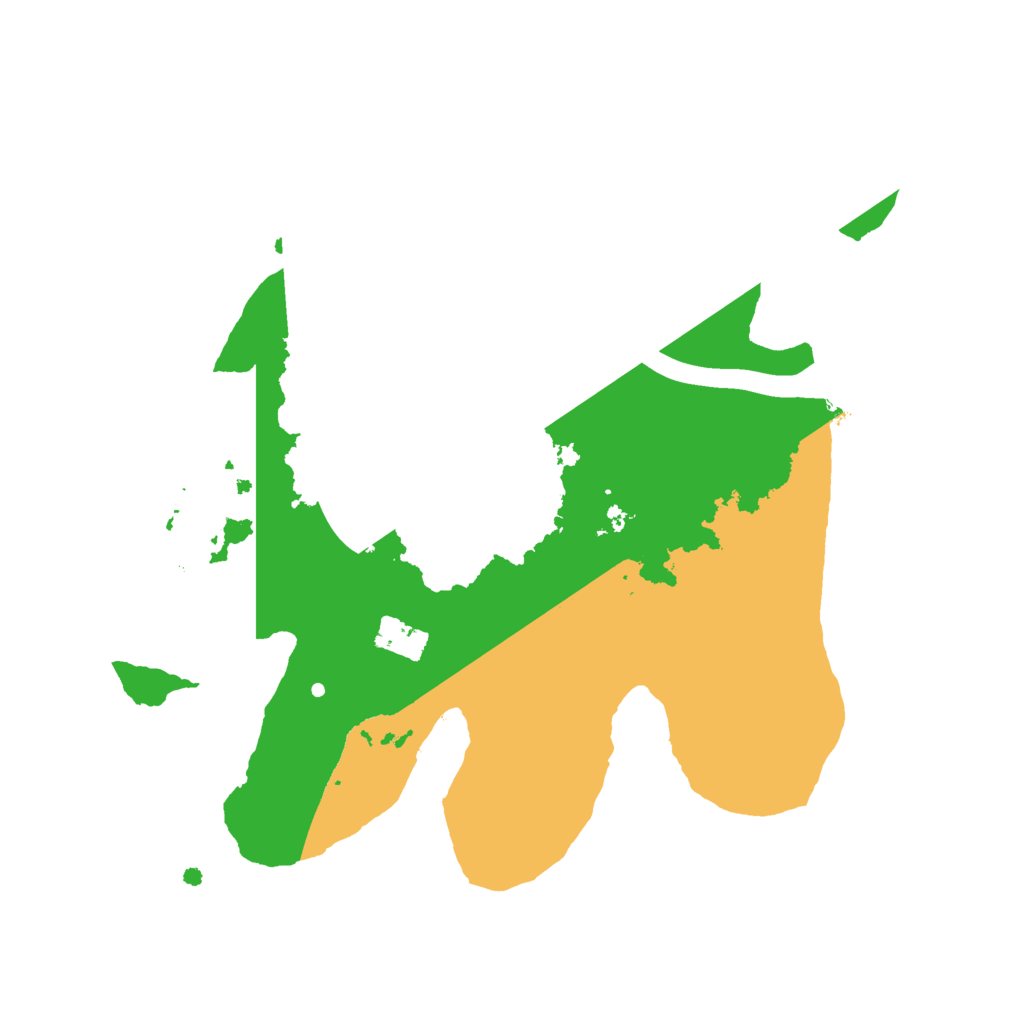 Biome Rust Map: Procedural Map, Size: 2200, Seed: 35544