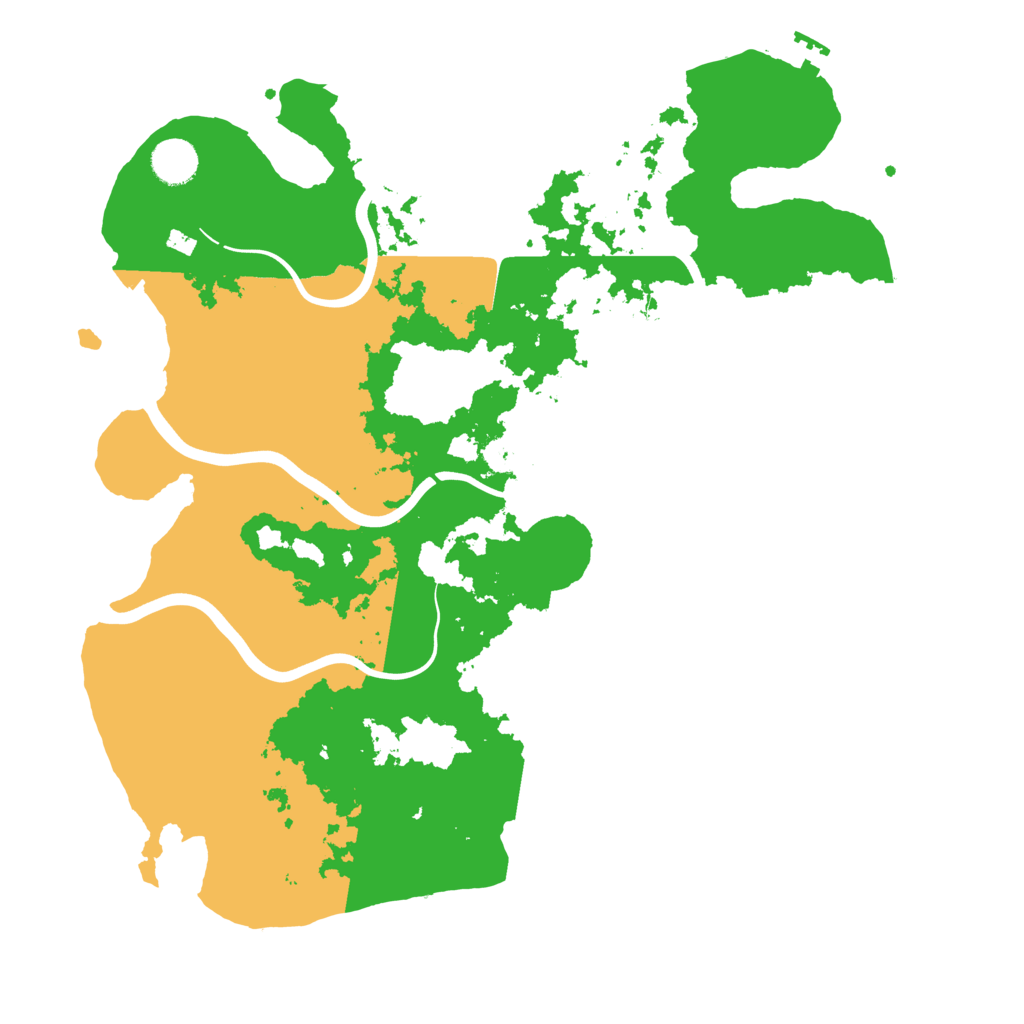 Biome Rust Map: Procedural Map, Size: 3900, Seed: 15797