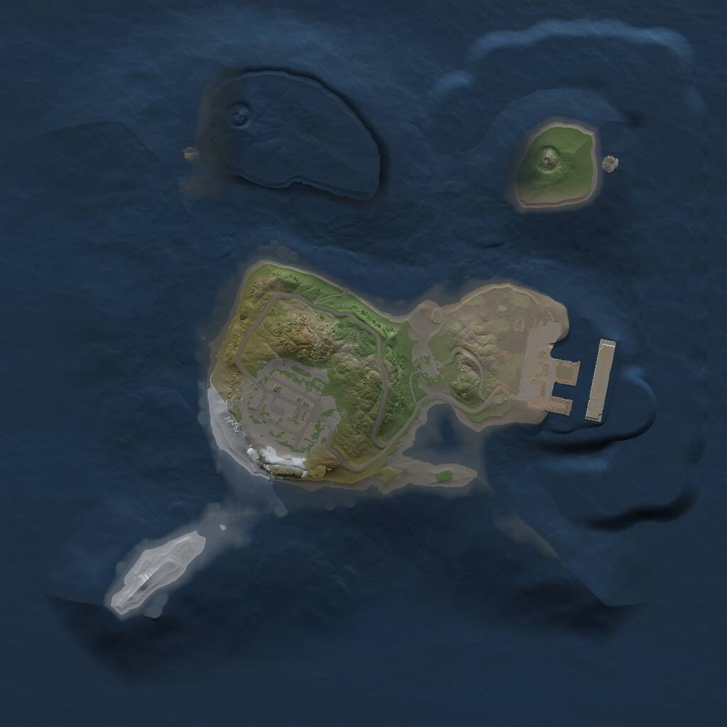 Rust Map: Procedural Map, Size: 1800, Seed: 131587713, 3 Monuments