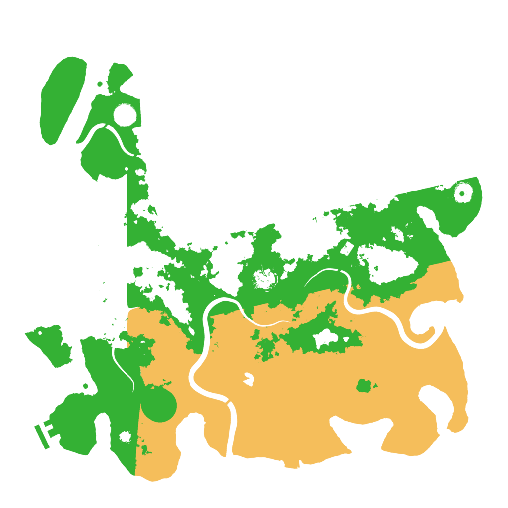 Biome Rust Map: Procedural Map, Size: 4000, Seed: 125445