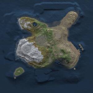 Thumbnail Rust Map: Procedural Map, Size: 2000, Seed: 1276721984, 6 Monuments
