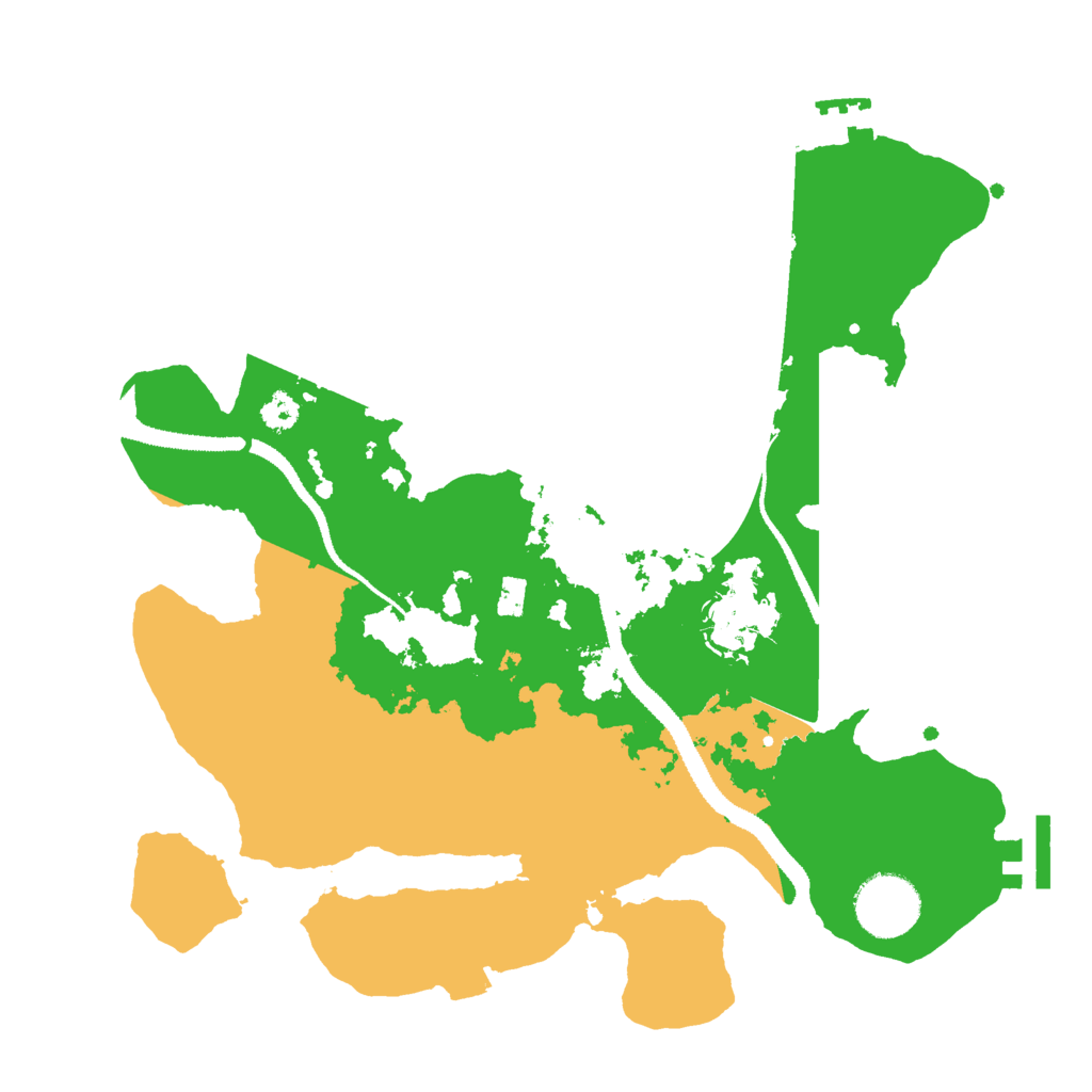 Biome Rust Map: Procedural Map, Size: 3000, Seed: 4578113