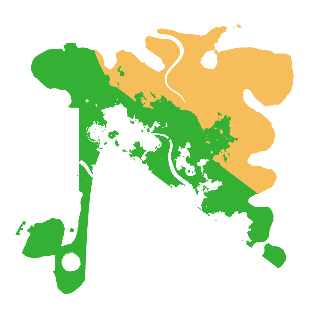 Biome Rust Map: Procedural Map, Size: 3000, Seed: 464922233