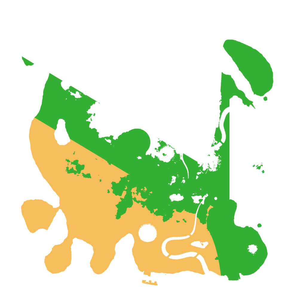 Biome Rust Map: Procedural Map, Size: 3000, Seed: 42861