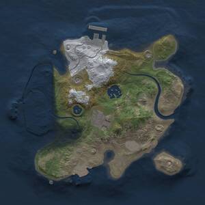 Thumbnail Rust Map: Procedural Map, Size: 2250, Seed: 48291736, 6 Monuments