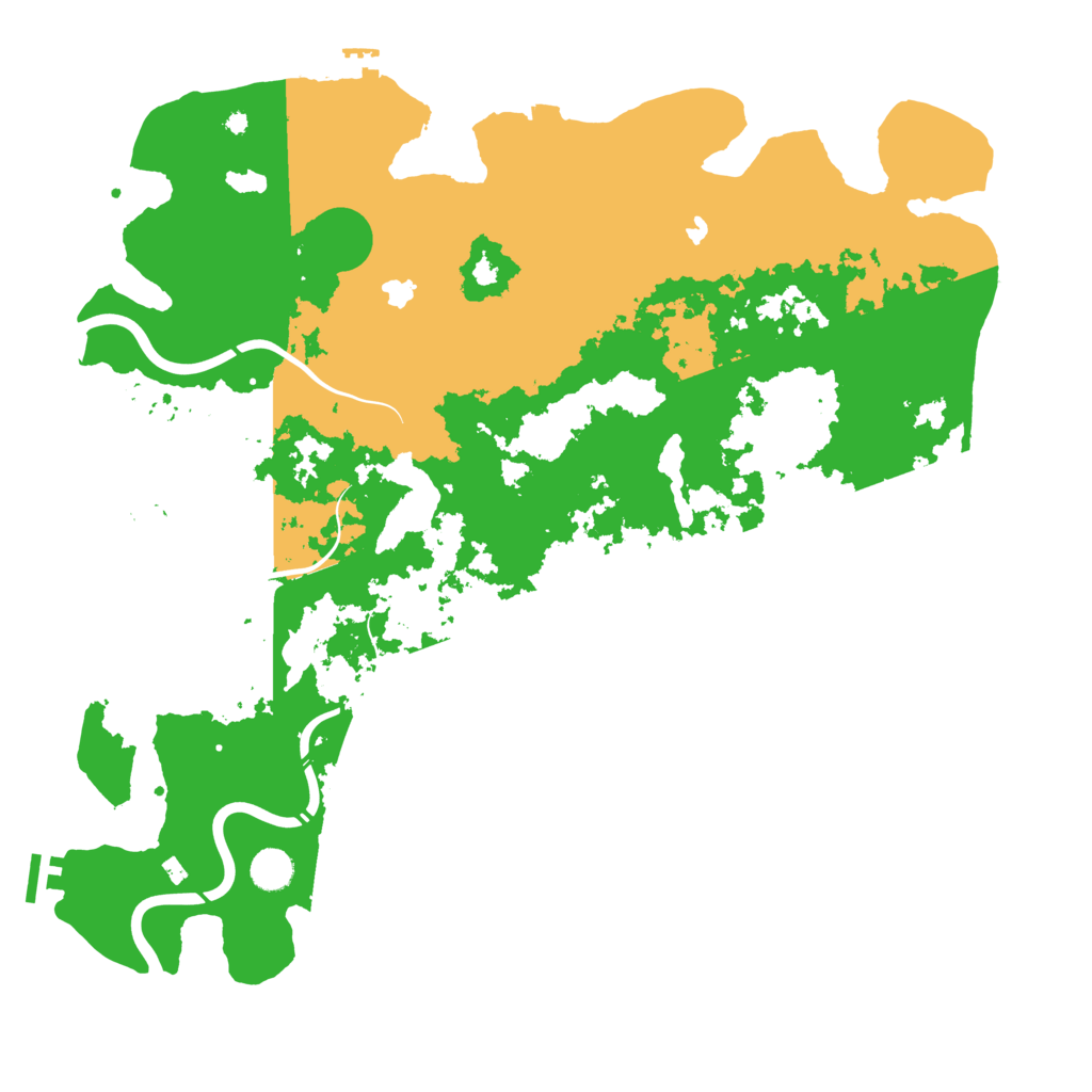 Biome Rust Map: Procedural Map, Size: 4500, Seed: 516467491