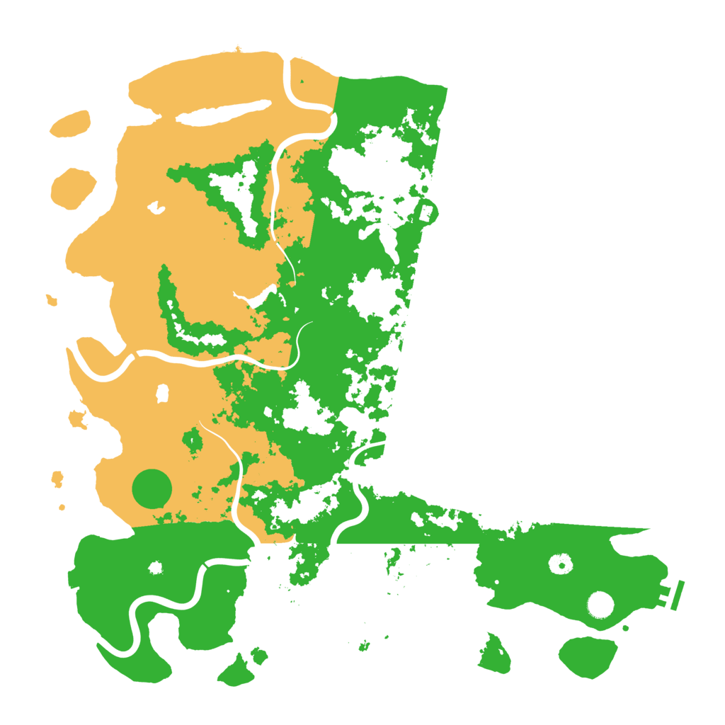 Biome Rust Map: Procedural Map, Size: 4800, Seed: 12345670