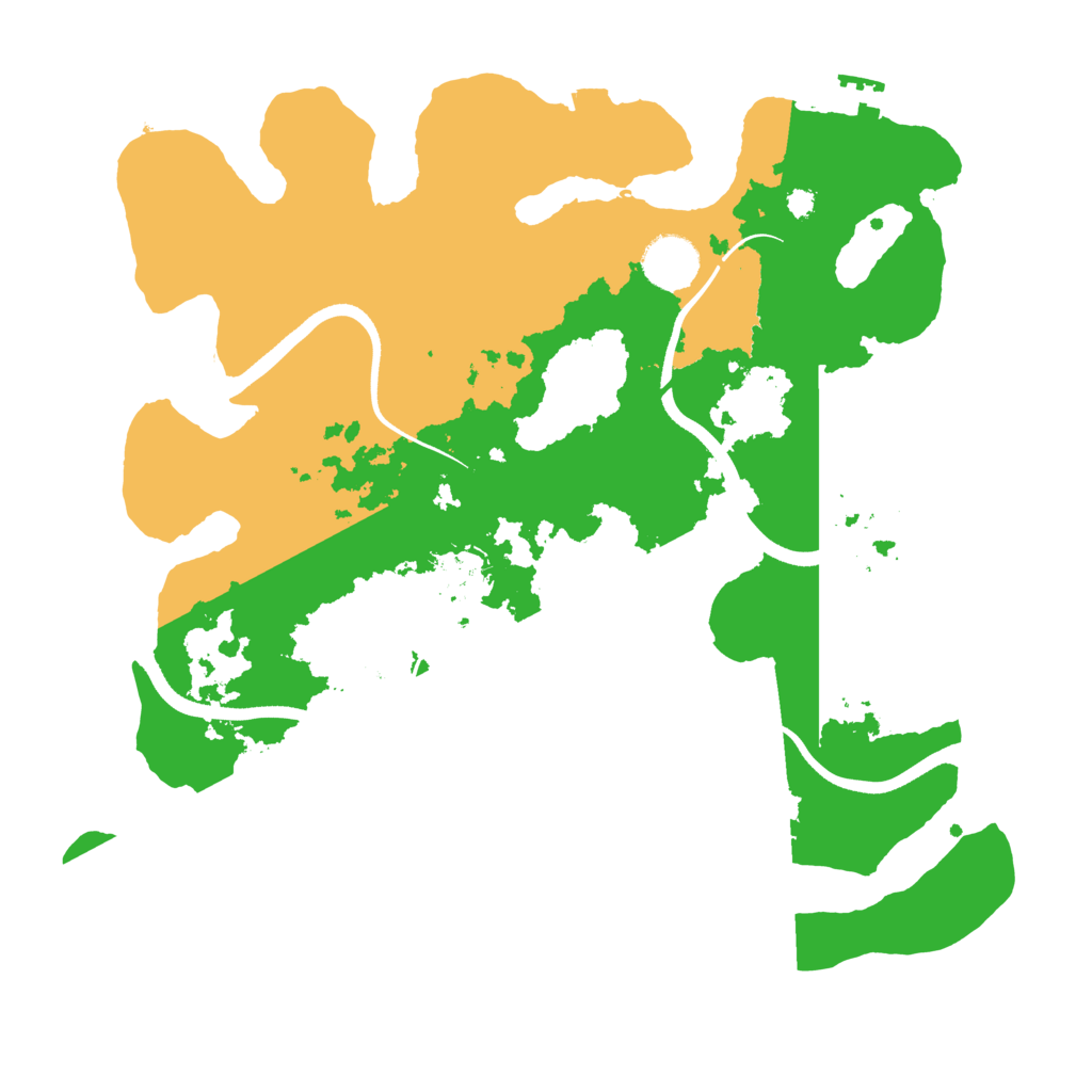 Biome Rust Map: Procedural Map, Size: 3500, Seed: 728446751