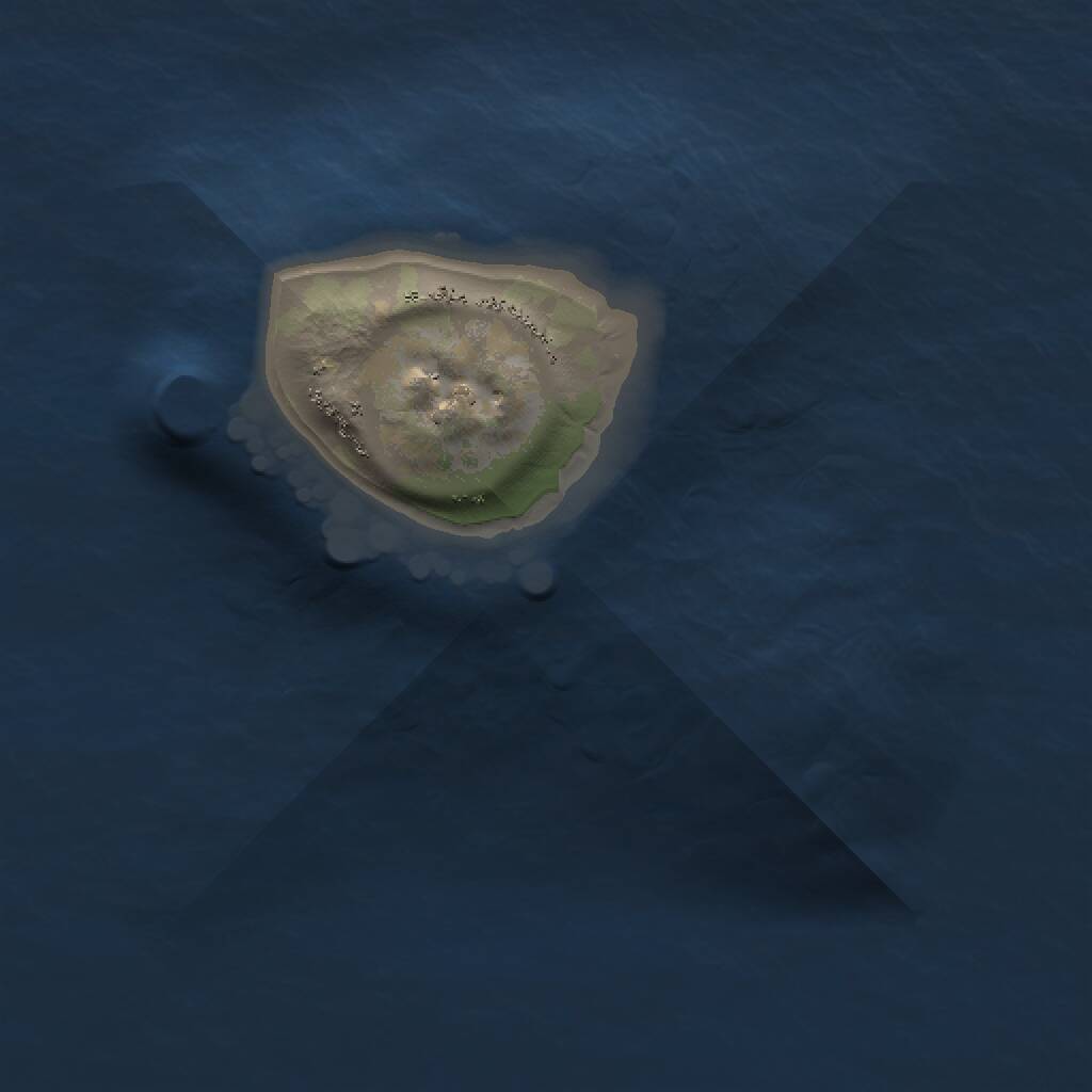 Rust Map: Procedural Map, Size: 1000, Seed: 740226692, 1 Monuments