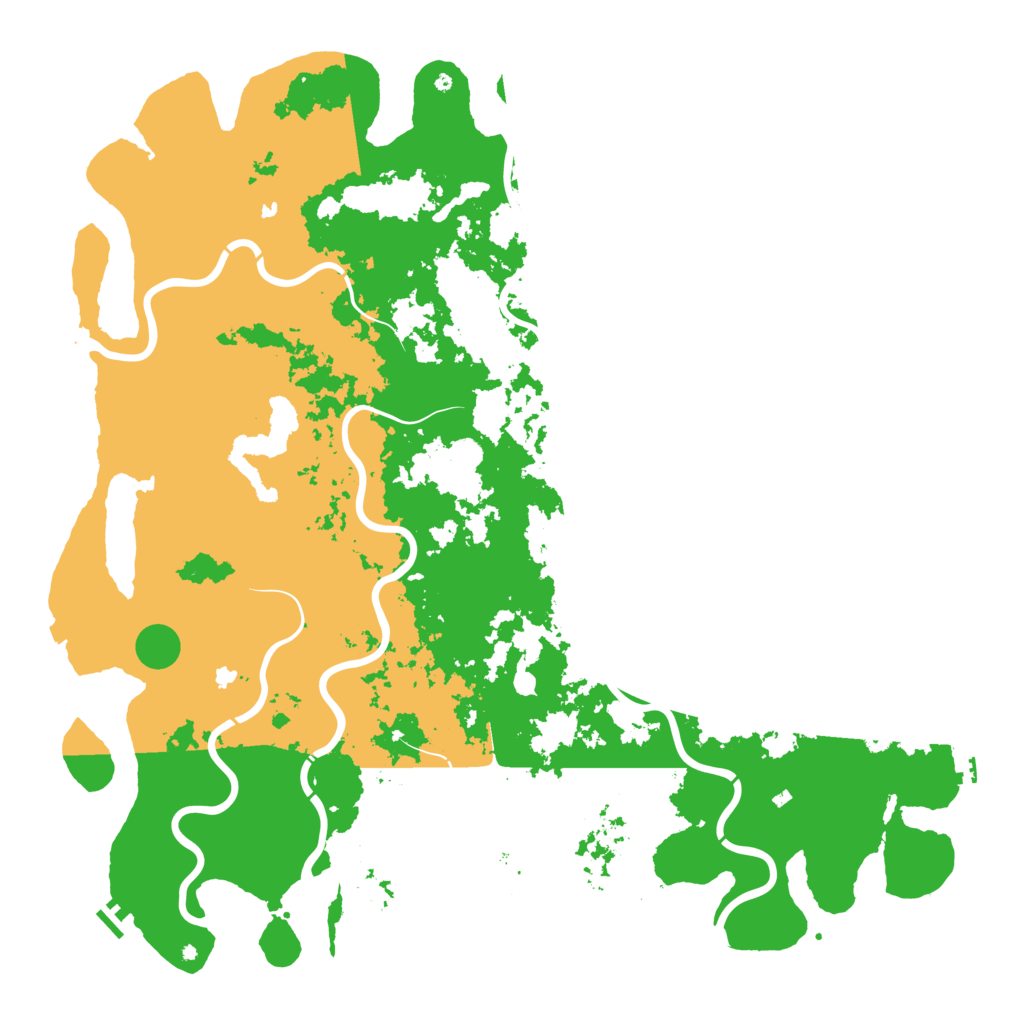 Biome Rust Map: Procedural Map, Size: 6000, Seed: 2069193230