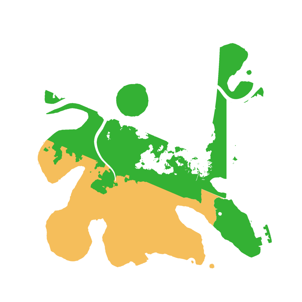 Biome Rust Map: Procedural Map, Size: 2500, Seed: 55641641