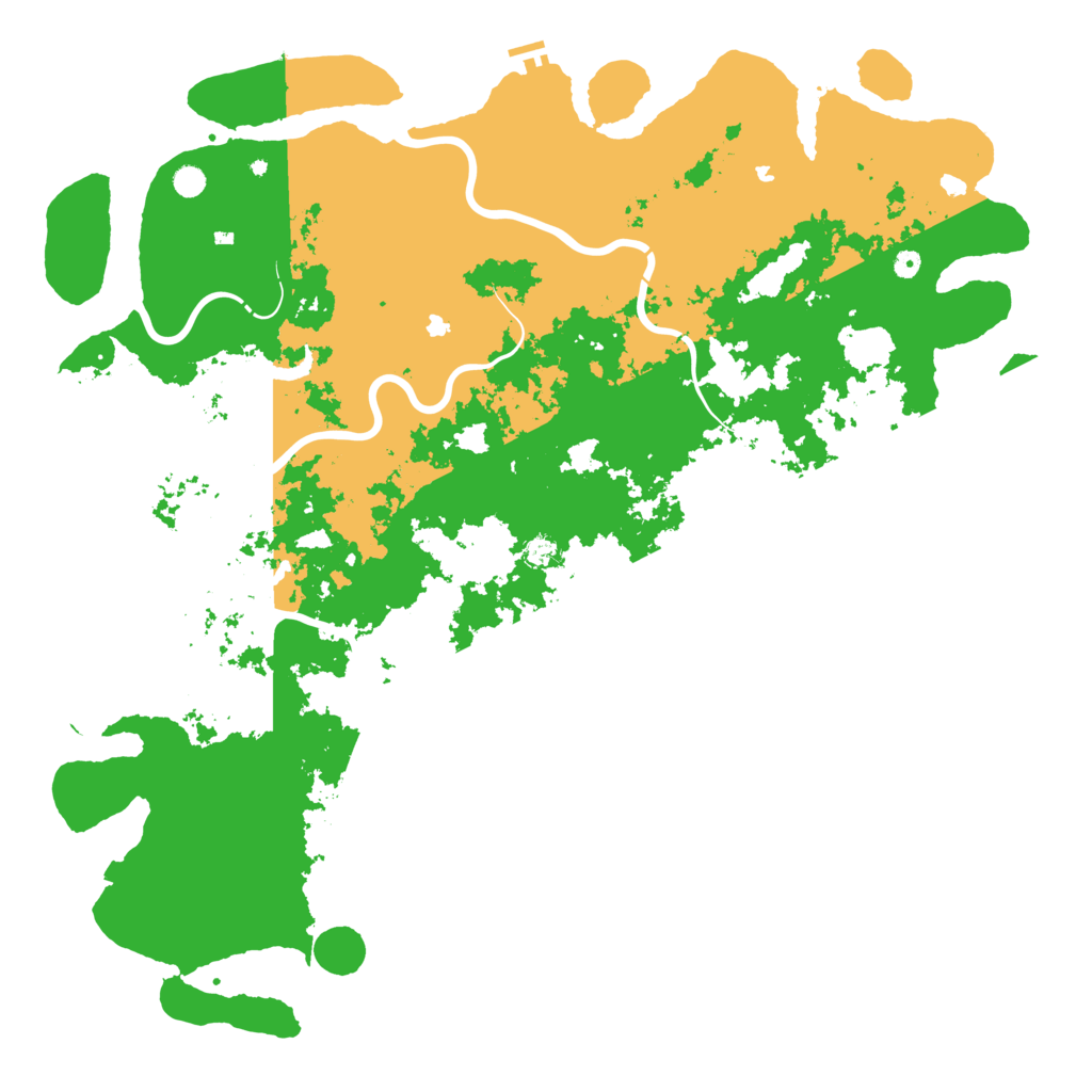Biome Rust Map: Procedural Map, Size: 6000, Seed: 123447347
