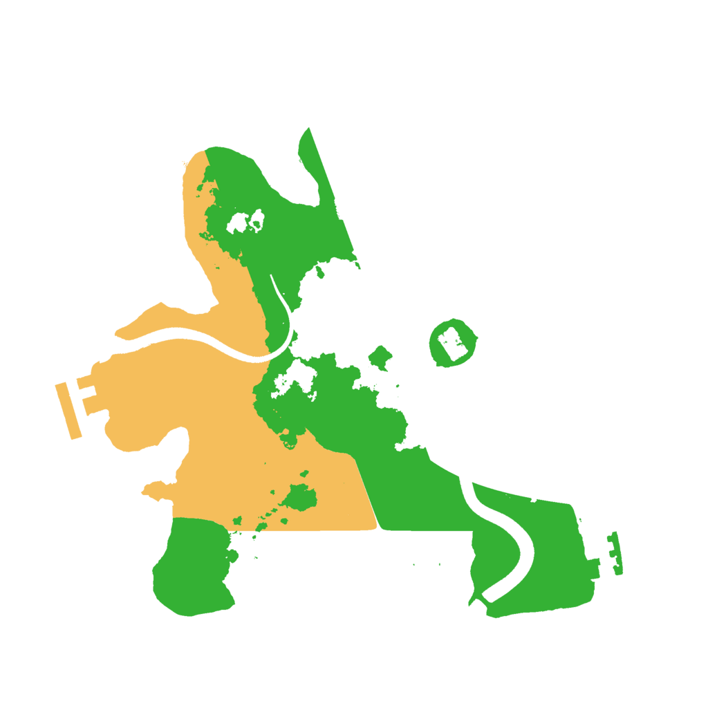 Biome Rust Map: Procedural Map, Size: 2500, Seed: 54621
