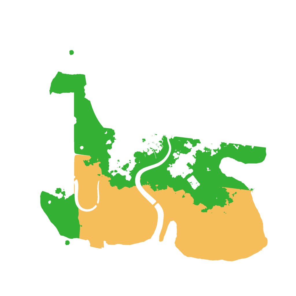 Biome Rust Map: Procedural Map, Size: 2500, Seed: 84621