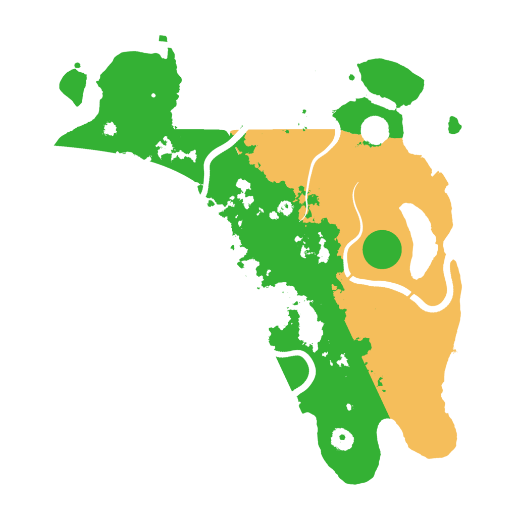 Biome Rust Map: Procedural Map, Size: 3500, Seed: 72799629