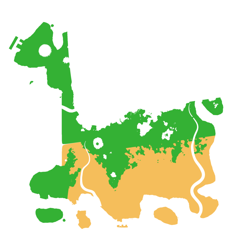 Biome Rust Map: Procedural Map, Size: 3500, Seed: 76500