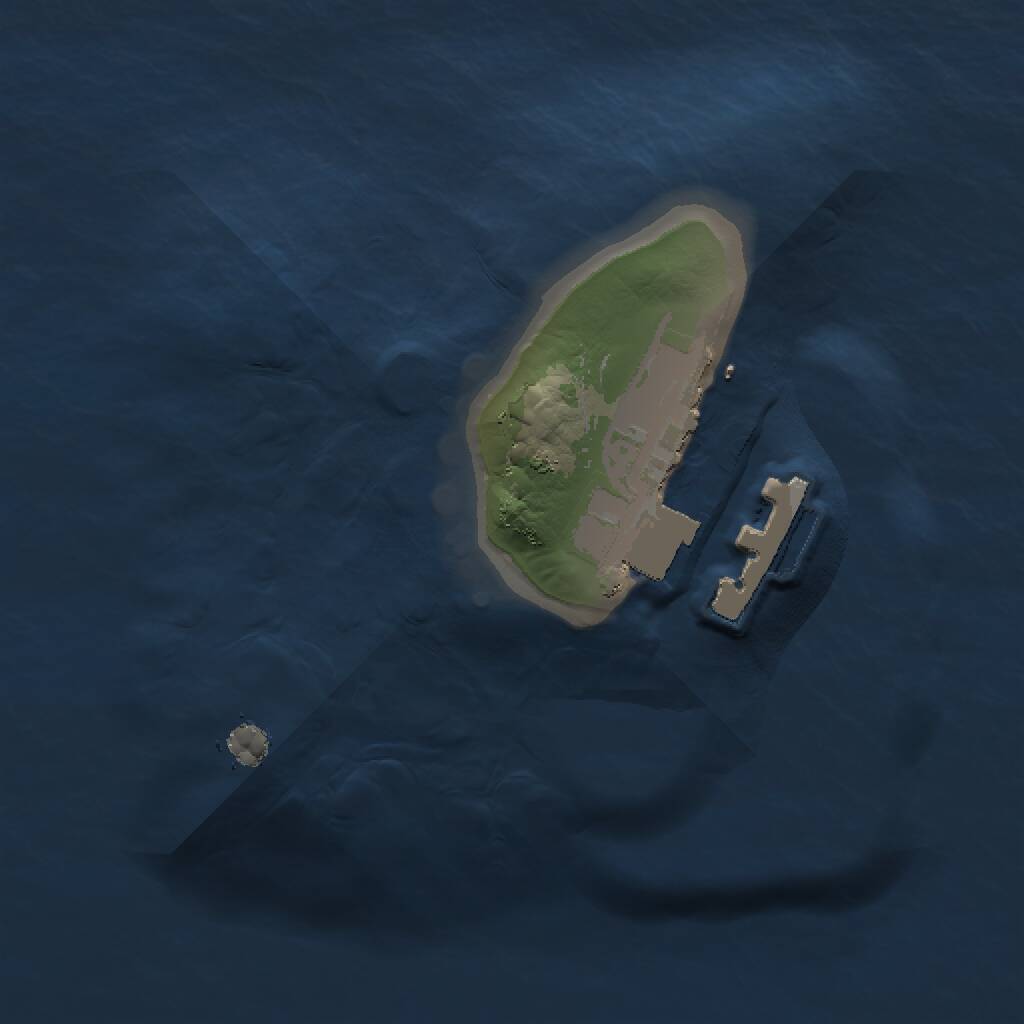 Rust Map: Procedural Map, Size: 1000, Seed: 647911555, 2 Monuments