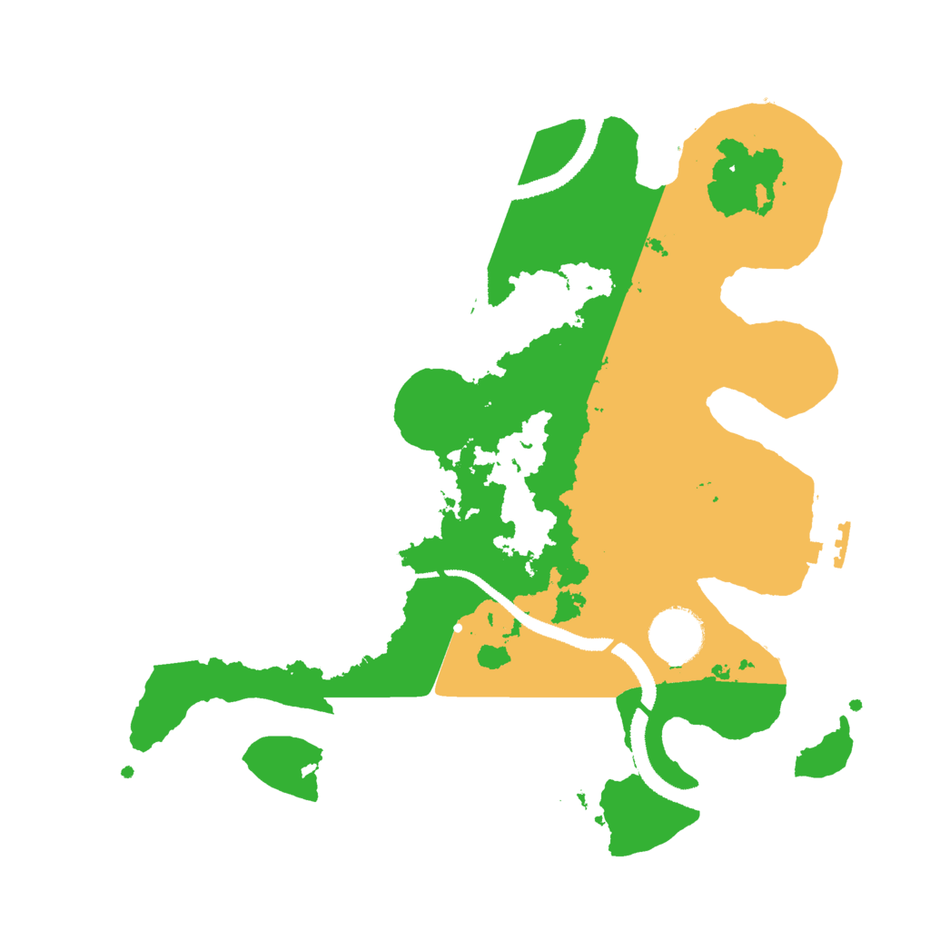 Biome Rust Map: Procedural Map, Size: 3000, Seed: 378438957
