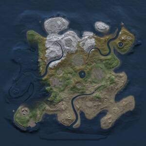 Thumbnail Rust Map: Procedural Map, Size: 3000, Seed: 430426259, 10 Monuments