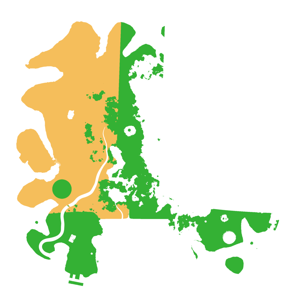 Biome Rust Map: Procedural Map, Size: 4000, Seed: 111111111