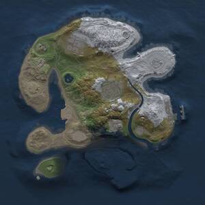 Thumbnail Rust Map: Procedural Map, Size: 2250, Seed: 1036002585, 8 Monuments