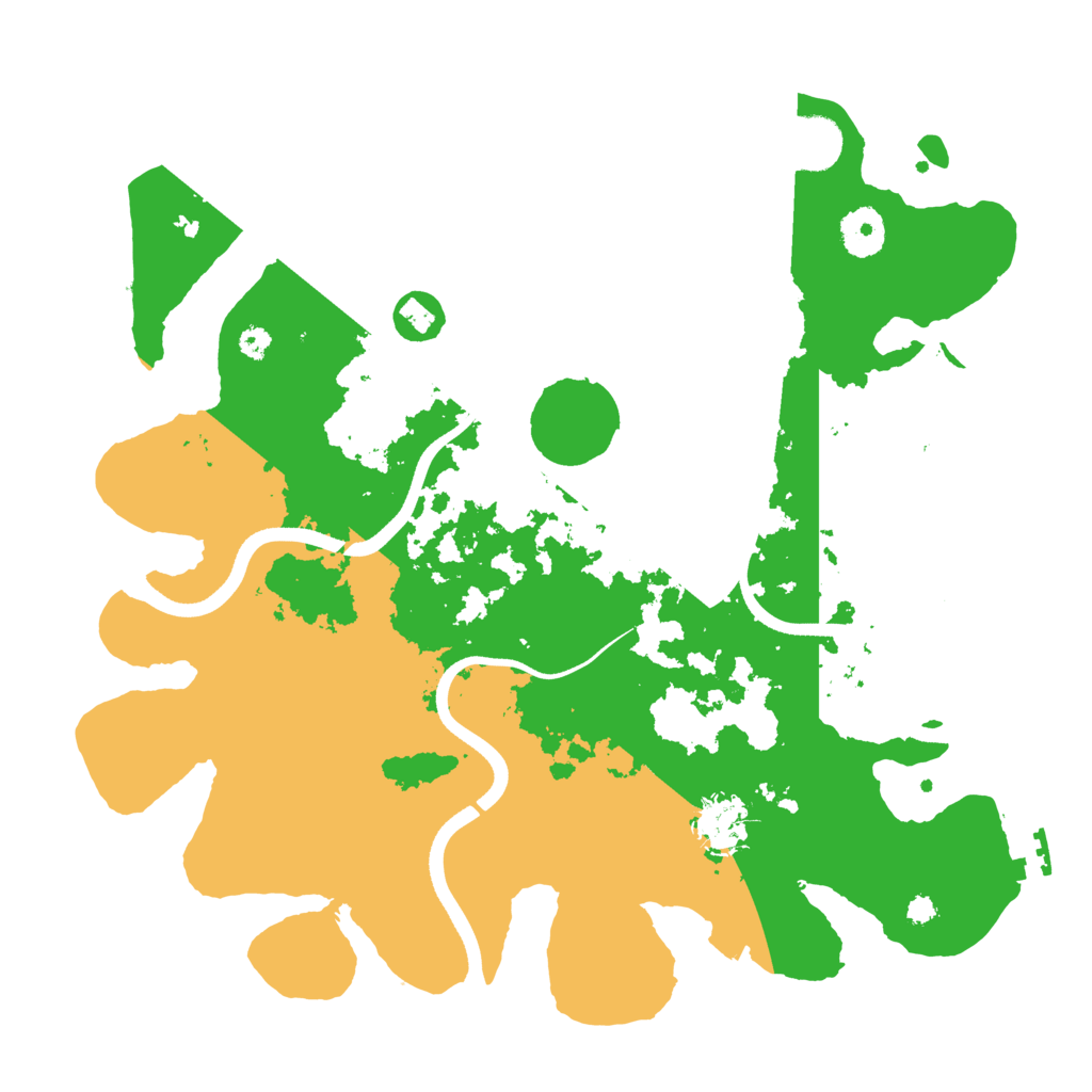 Biome Rust Map: Procedural Map, Size: 3500, Seed: 50605