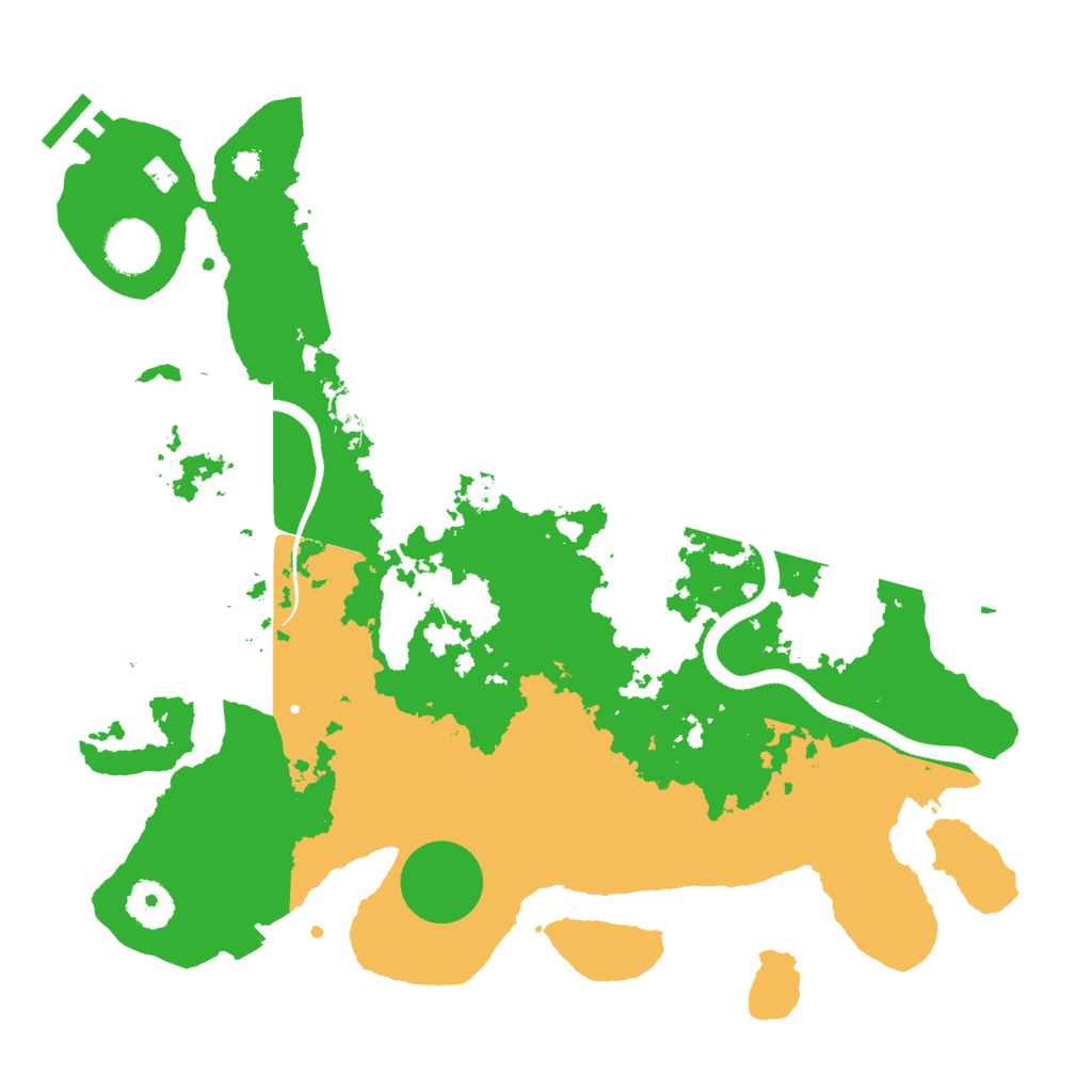 Biome Rust Map: Procedural Map, Size: 3500, Seed: 9982