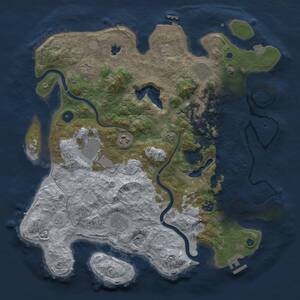 Thumbnail Rust Map: Procedural Map, Size: 4000, Seed: 94303564, 14 Monuments