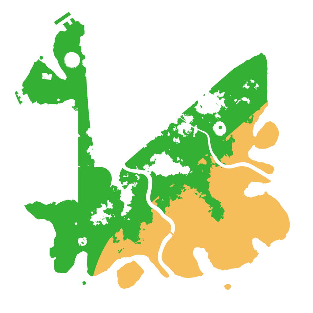 Biome Rust Map: Procedural Map, Size: 3500, Seed: 673467