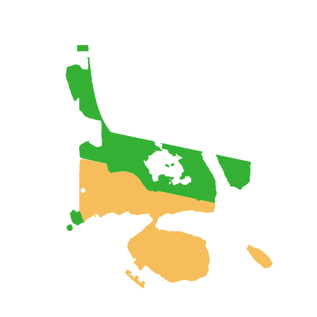 Biome Rust Map: Procedural Map, Size: 2000, Seed: 495389591