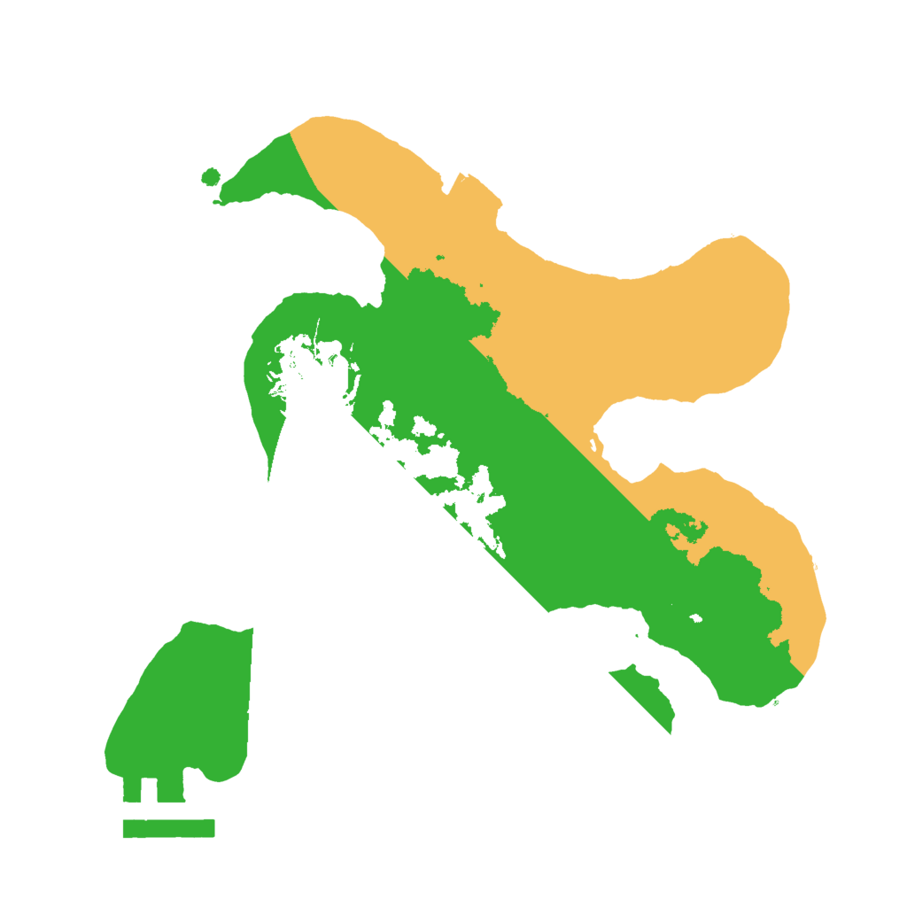 Biome Rust Map: Procedural Map, Size: 2000, Seed: 207710601