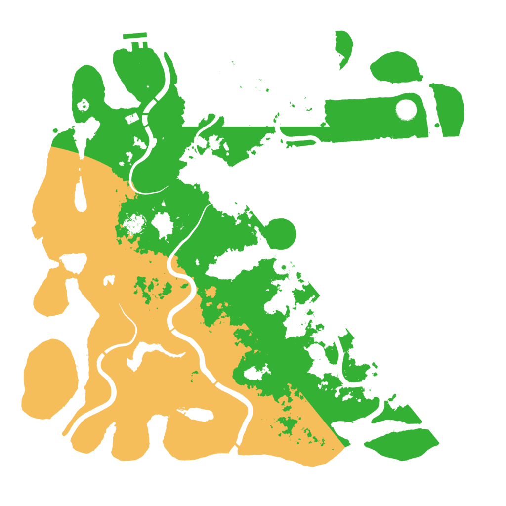 Biome Rust Map: Procedural Map, Size: 4300, Seed: 174704