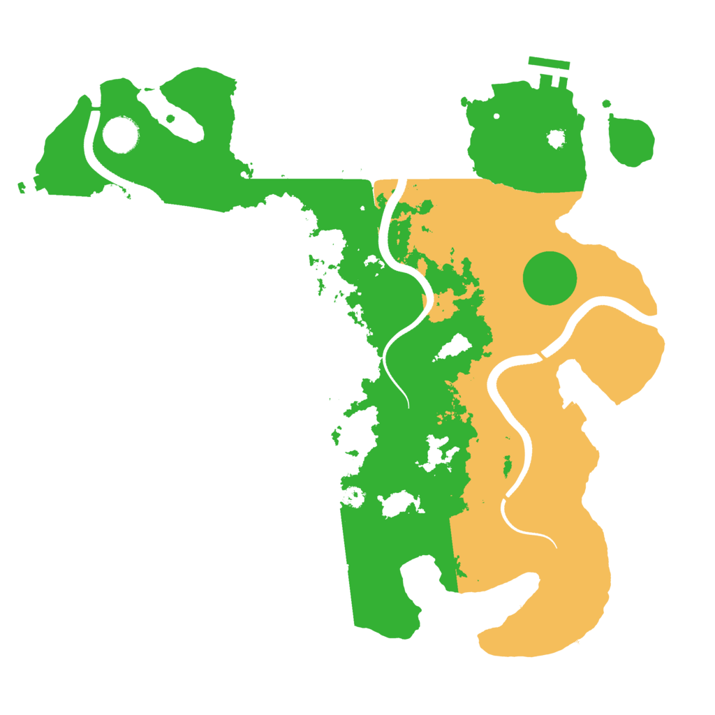Biome Rust Map: Procedural Map, Size: 3500, Seed: 749007031